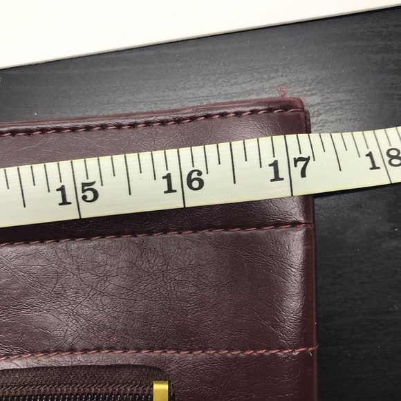 Vintage Burgundy Leather Document Case With Handles 11 X 17 in - Picture 12 of 16